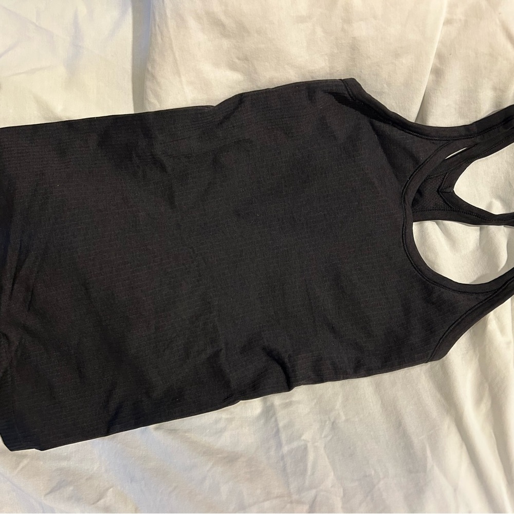 lululemon athletica Black Tank Top ebb to street style